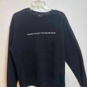 Forever 21 Black Graphic Sweatshirt